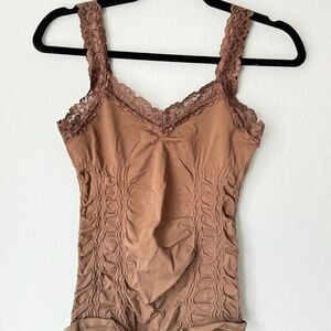 Women's Lace Stretch Corset Tank Top
